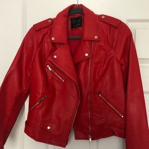 Zara faux leather jacket